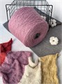 Francesca (Art of Yarn), 100 % хлопок-фламе, 100 г/210 м, цвет черничный мусс 3636